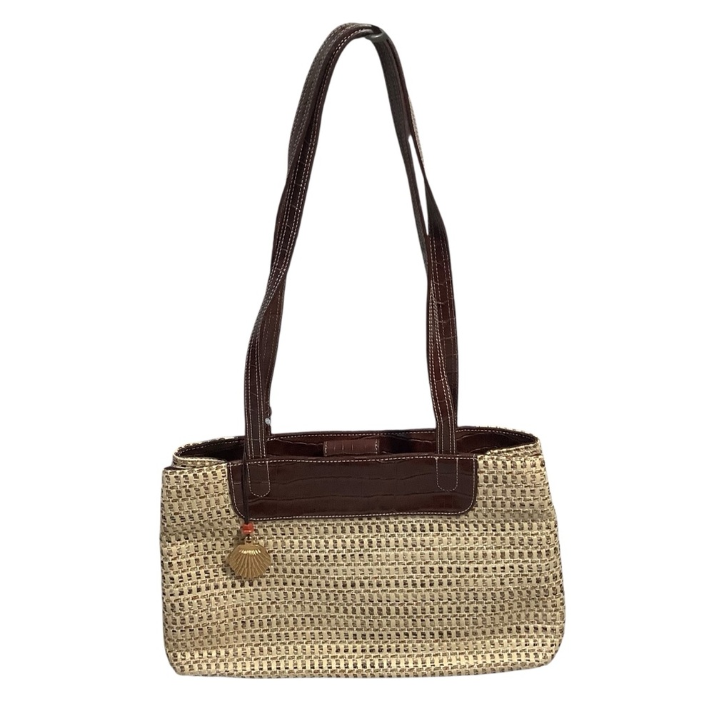 Liz Claiborne Natural Beauty Woven Leather Shoulder Bag